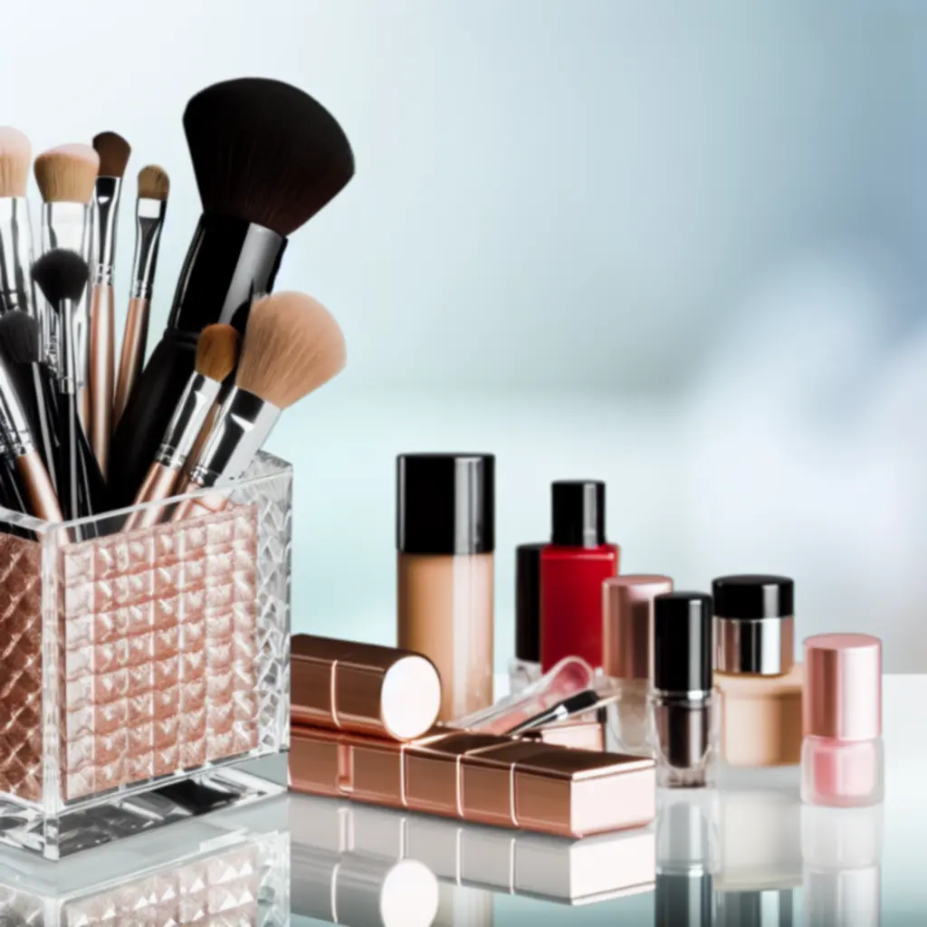 Bestsellerowe organizery kosmetyczne ustawione na uporządkowanej toaletce