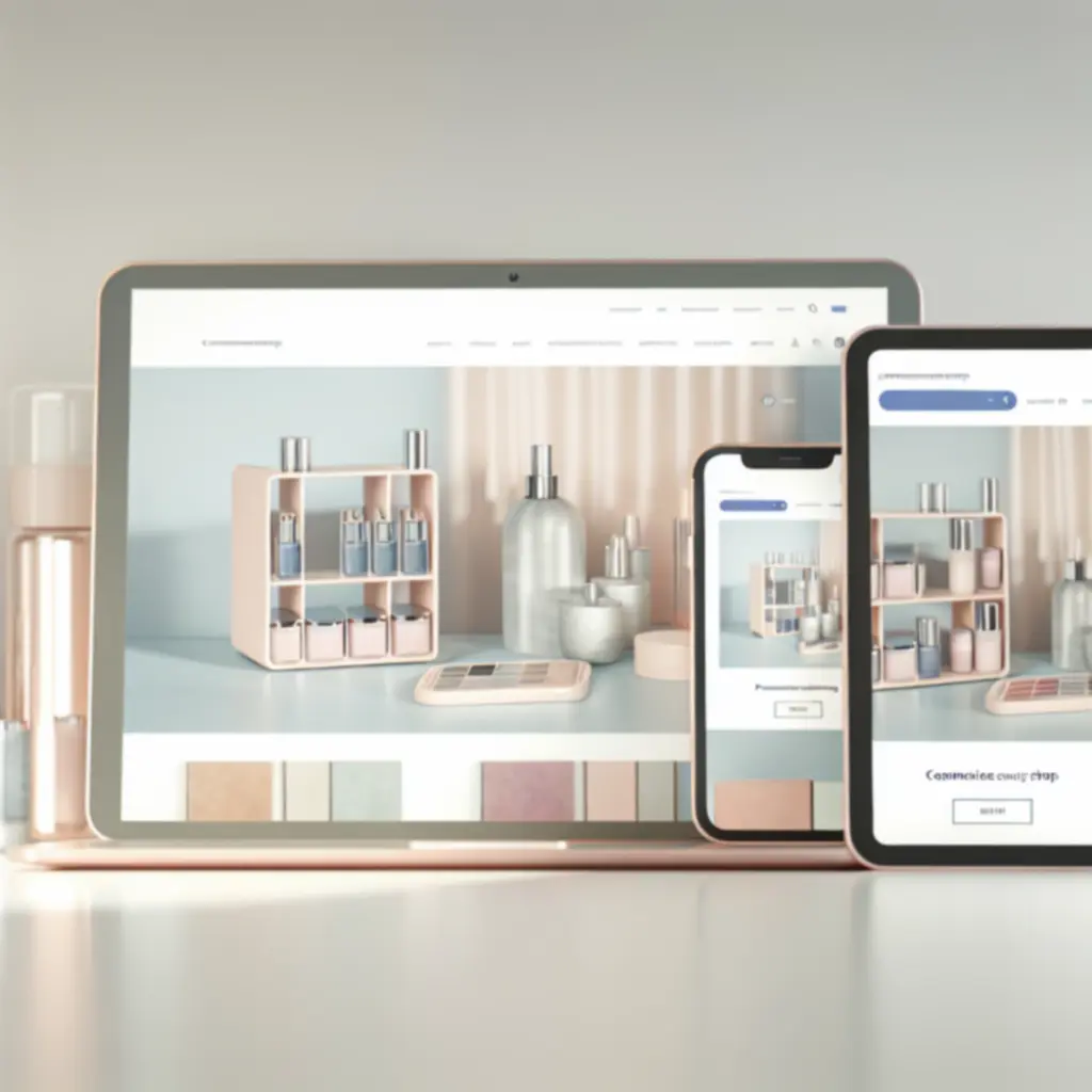 Elegancki organizer kosmetyczny na toaletce w sklepie Beautycosma