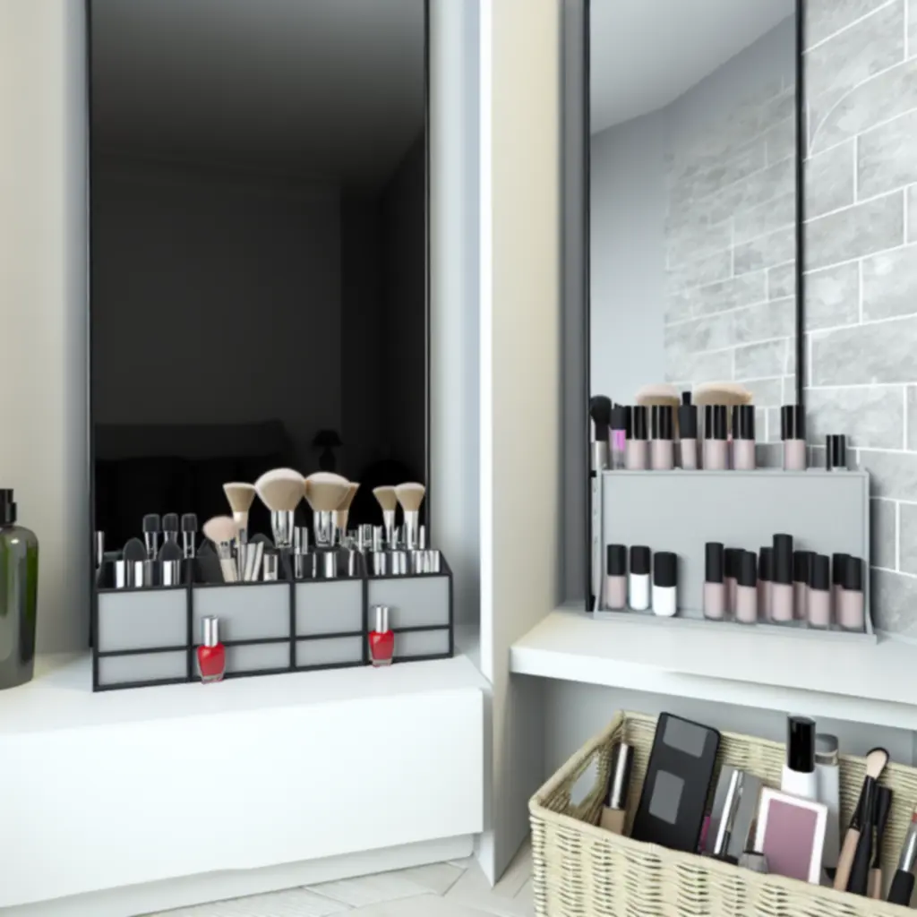 Zdjęcia organizerów kosmetycznych używanych w realnych wnętrzach klientów Beautycosma